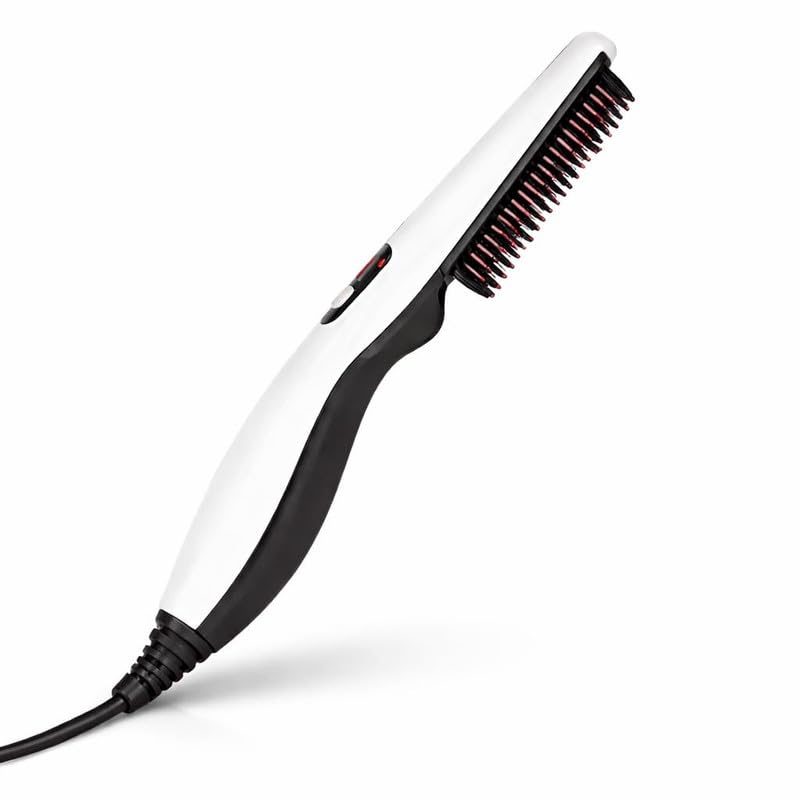 Quick Hair Styler for Men Electric Beard Straightener Massage Comb Multifunctional Curly Straightening V2 Men's Sideburns Mustache Styling Iron BrushUltra Quali