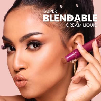 Typsy Beauty | Silk Cushion Liquid Blush Wand - Strawberry Champagne - 2-in-1 Highlighter Blush Hybrid | Cushion Tip Applicator | Lightweight Buildable Blush | Ultra-Pigmented | 12ml
