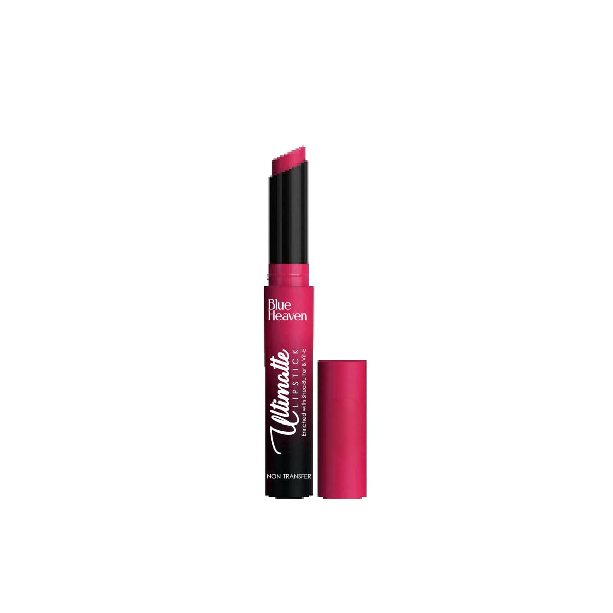 Blue Heaven Ultimatte NonTransfer lipstick for women|Enriched with Shea Butter & Vitamin E| Matte Finish, Smudge Proof & Waterproof Long Lasting Lipstick Upto 12Hrs| 2.2g | 08 Pink