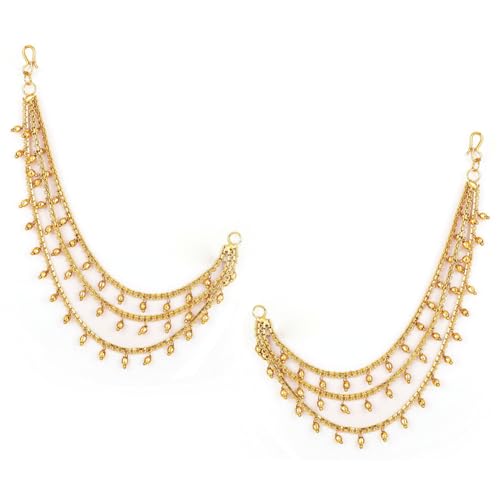 Handcrafted Traditional Pearl Jhumka Earrings for Women – Elegant Gold Design