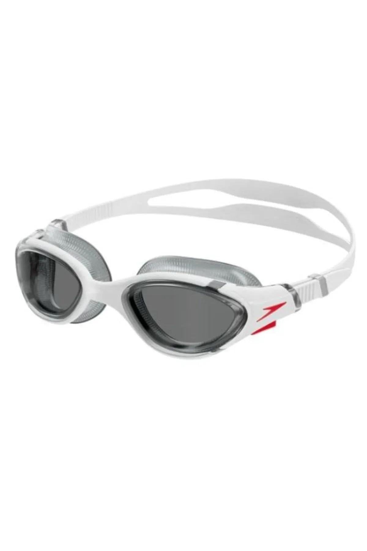 Speedo Biofuse.2.0 Unisex Adult Silicone Swimming Goggles, White, One Size White
