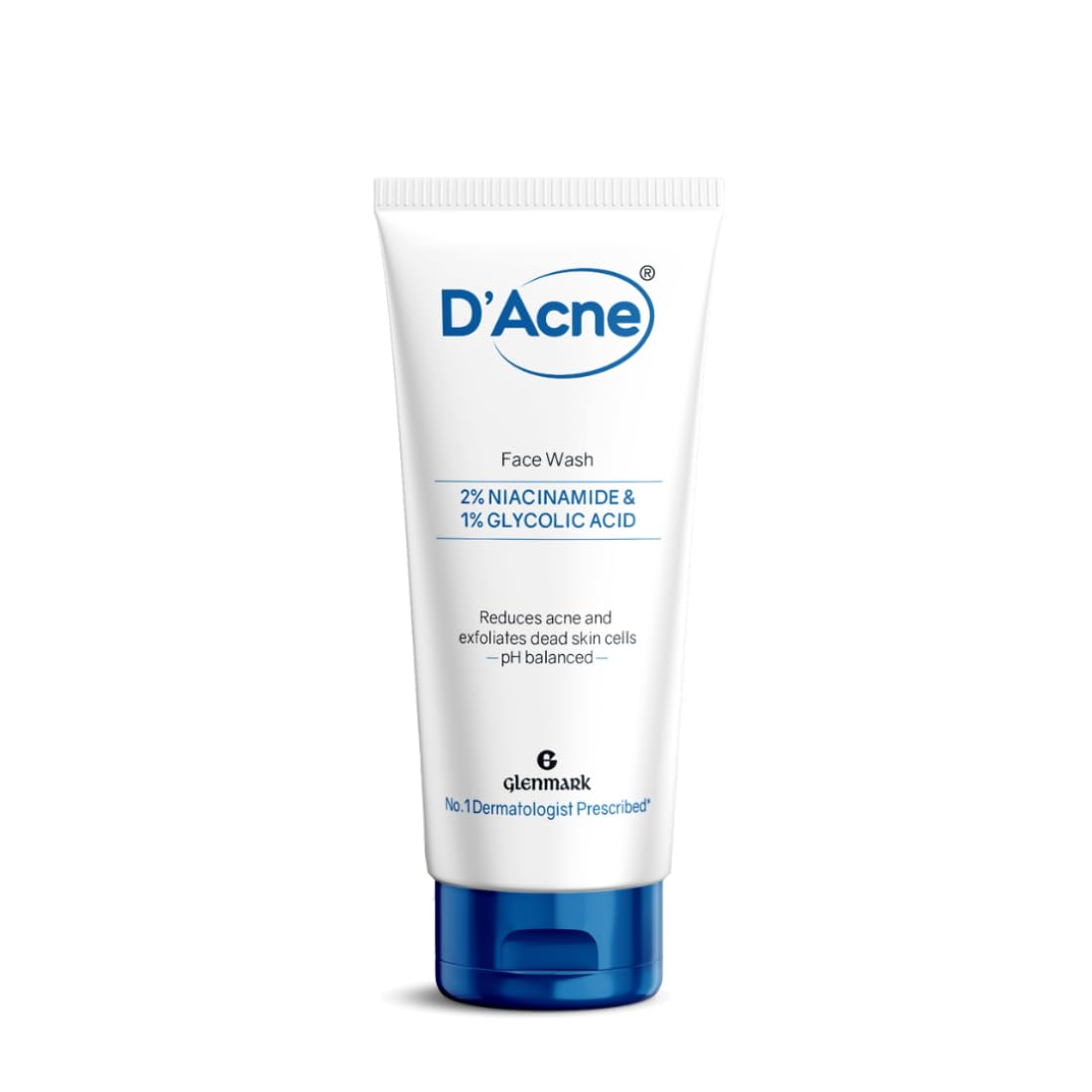 D’Acne Soft Face Wash | 2% Niacinamide & 1% Glycolic Acid| Visibly reduces acne in 10 days | Gentle everyday cleanser |Suitable For Sensitive, Oily & Acne-prone