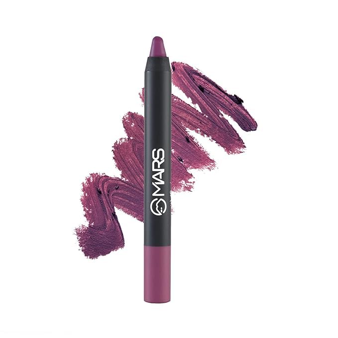 MARS Long Lasting Crayon Lipstick, Matte Finish, Waterproof, 12 Hours Stay, 3.5 gm (14-I AM RELENTLESS)