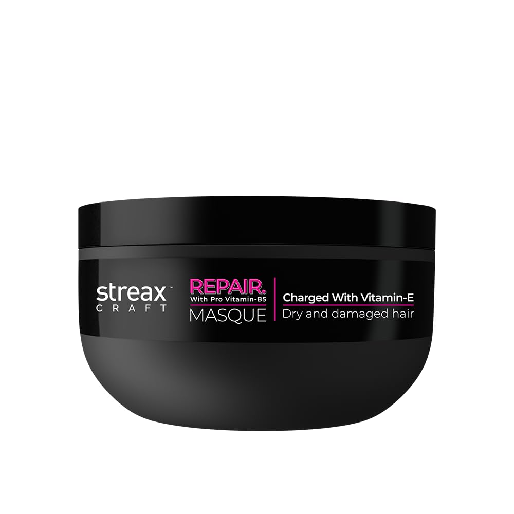 Streax Craft Unscented Repair Masque, 200 Millilitres I Hair Mask For Women I Hair Spa For Dry And Damaged Hair I Repair With Pro Vitamin B-5 I Charged With Vit