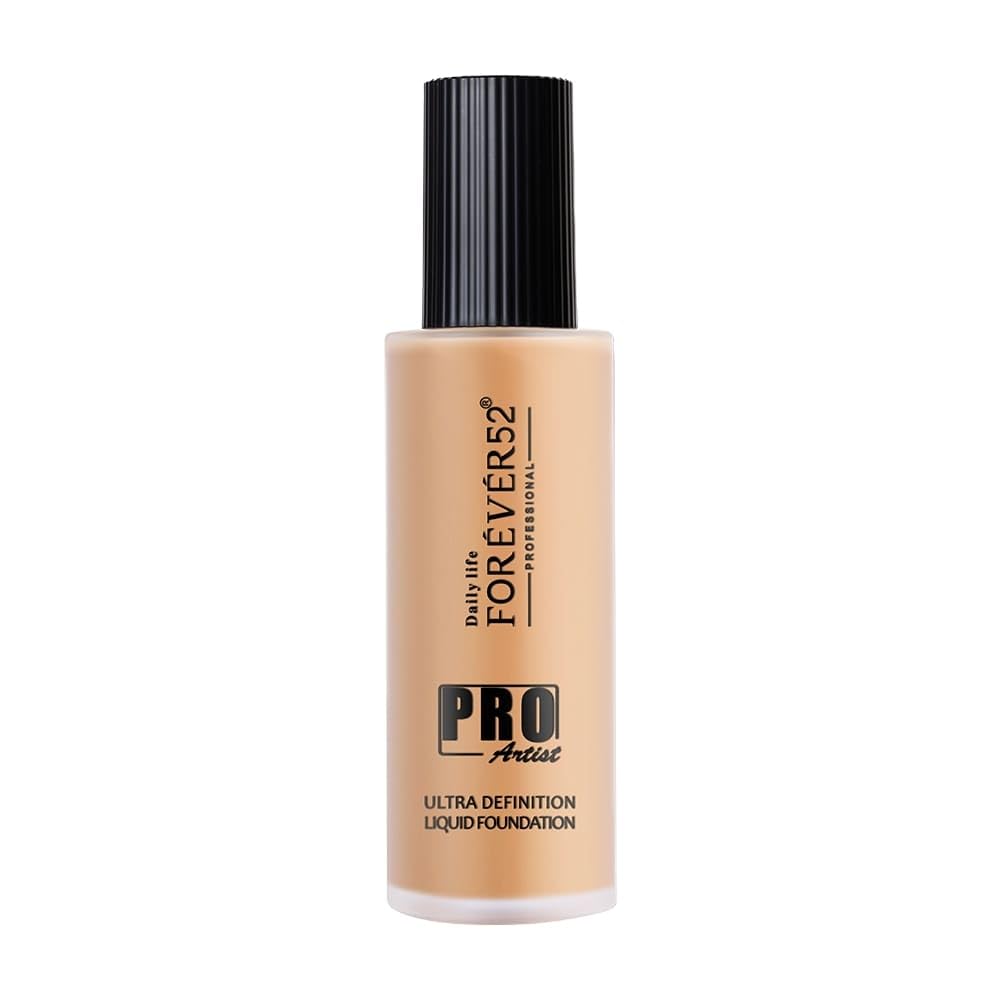 Forever52 Daily Life Pro Artist Ultra Definition Liquid Foundation For Normal Skin-60Ml(Brownie-12,Dark Skin Tone)Matte & Poreless Long-Lasting Full Coverage Foundation For Women