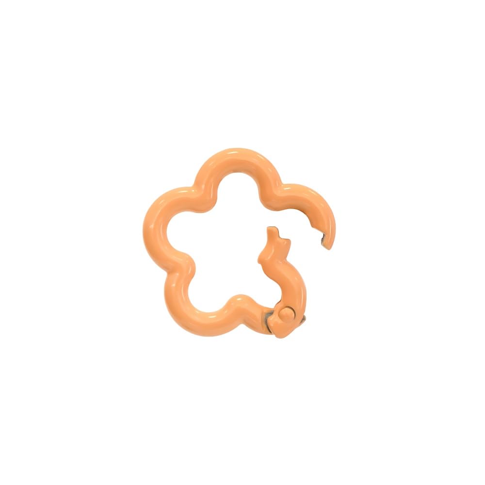Metal Plum Blossom Spring Buckle Openable O Ring Connector Keychain Clip for Bag Strap Handbag Belt DIY Pendant Phone Case Hook Durable Mixed Colour Pack of -4