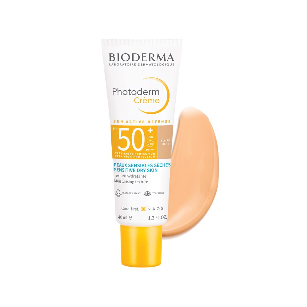 Bioderma Photoderm Crème Claire SPF 50+ PA++++ Tinted Sunscreen with 8H Hydration | In Vivo Tested