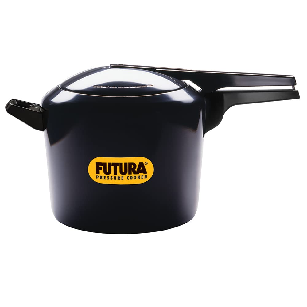 Hawkins Futura 2 Litre Pressure Cooker, Hard Anodised Pressure Cooker, Small Cooker, Black (FP20) 2 Litres