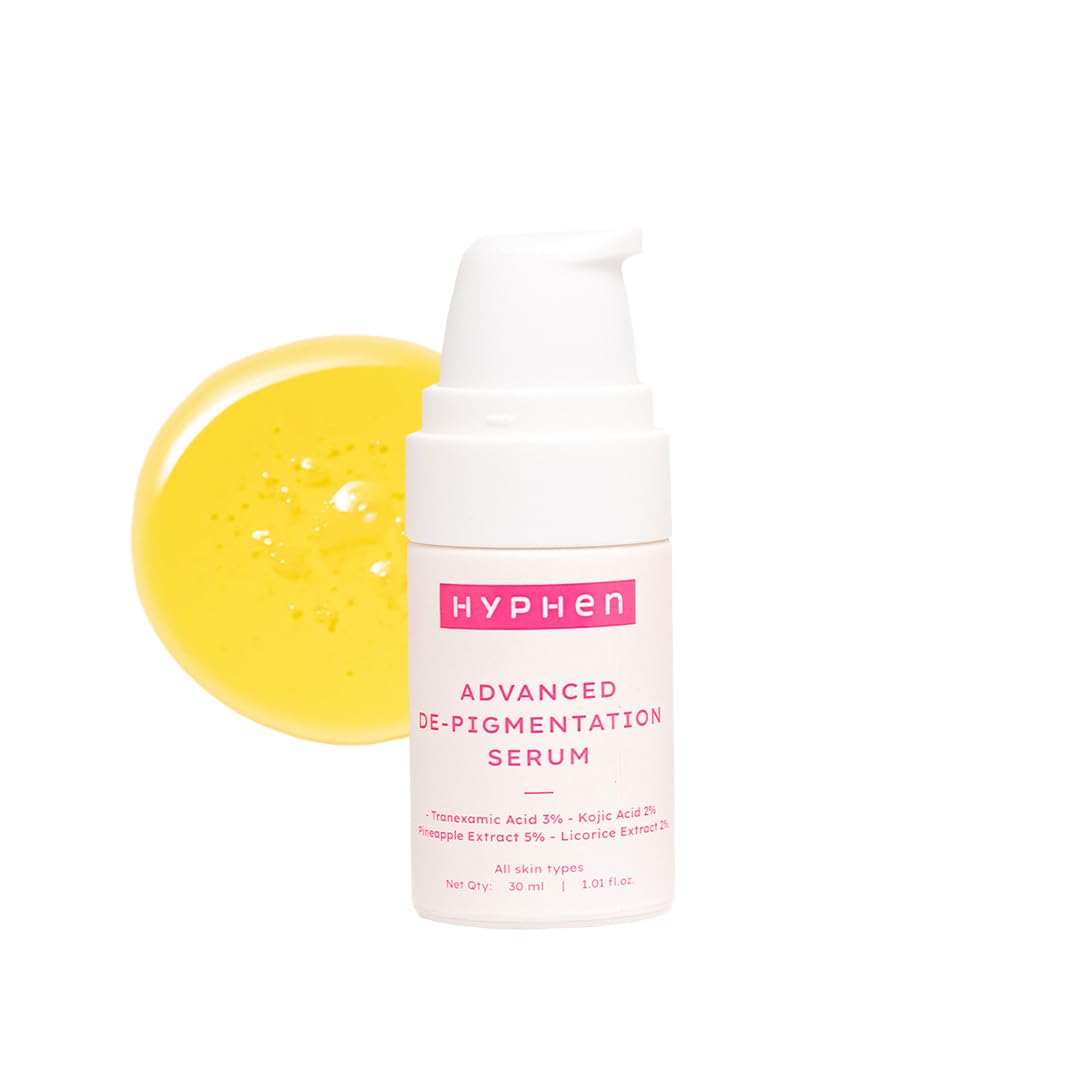 Hyphen Advanced De-Pigmentation Serum For Hyperpigmentation, Melasma, Dark Spots & Scars With 2% Kojic Acid | Visibly Brightens & Even Tones Skin | Serum For Wo