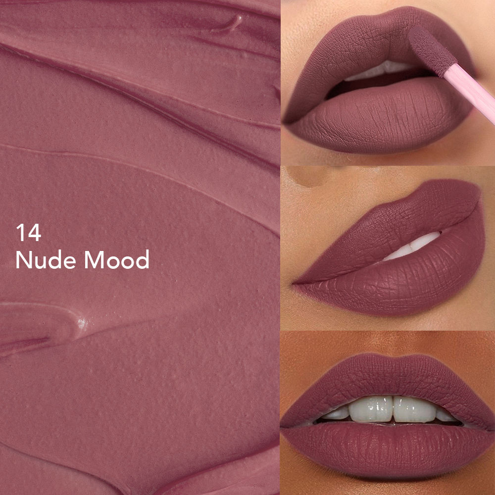 GLAM21 Mattitude Liquid Matte Lipstick - Nude Mood (7.5ml)