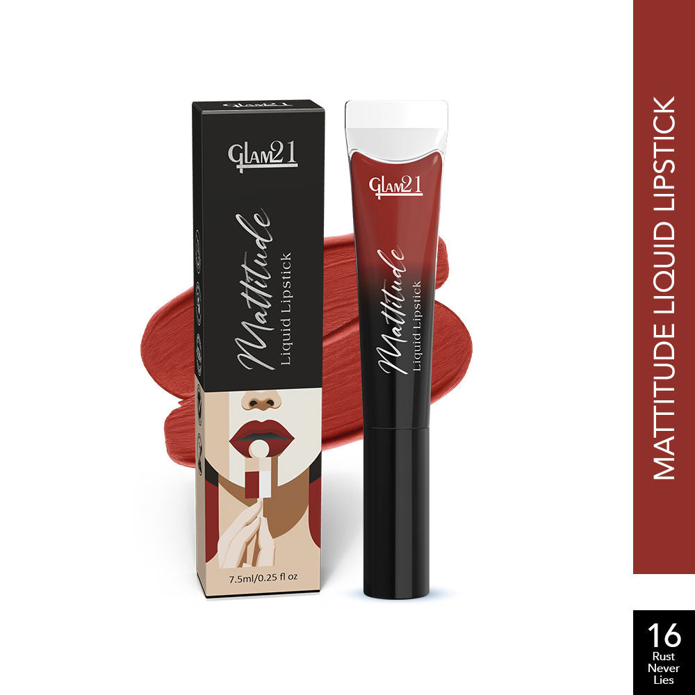 GLAM21 Mattitude Liquid Matte Lipstick - Rust Never Lies (7.5ml)