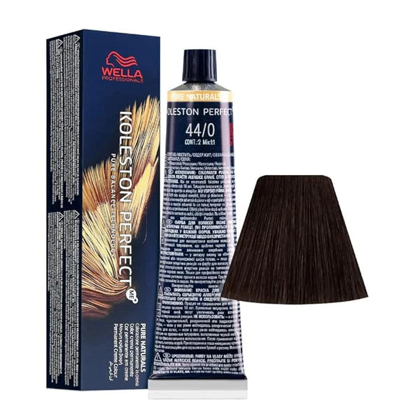 Wella Professionals - Koleston Perfect Pure Naturals - 44/0 Medium Brown Intensive Hair Color (60g)