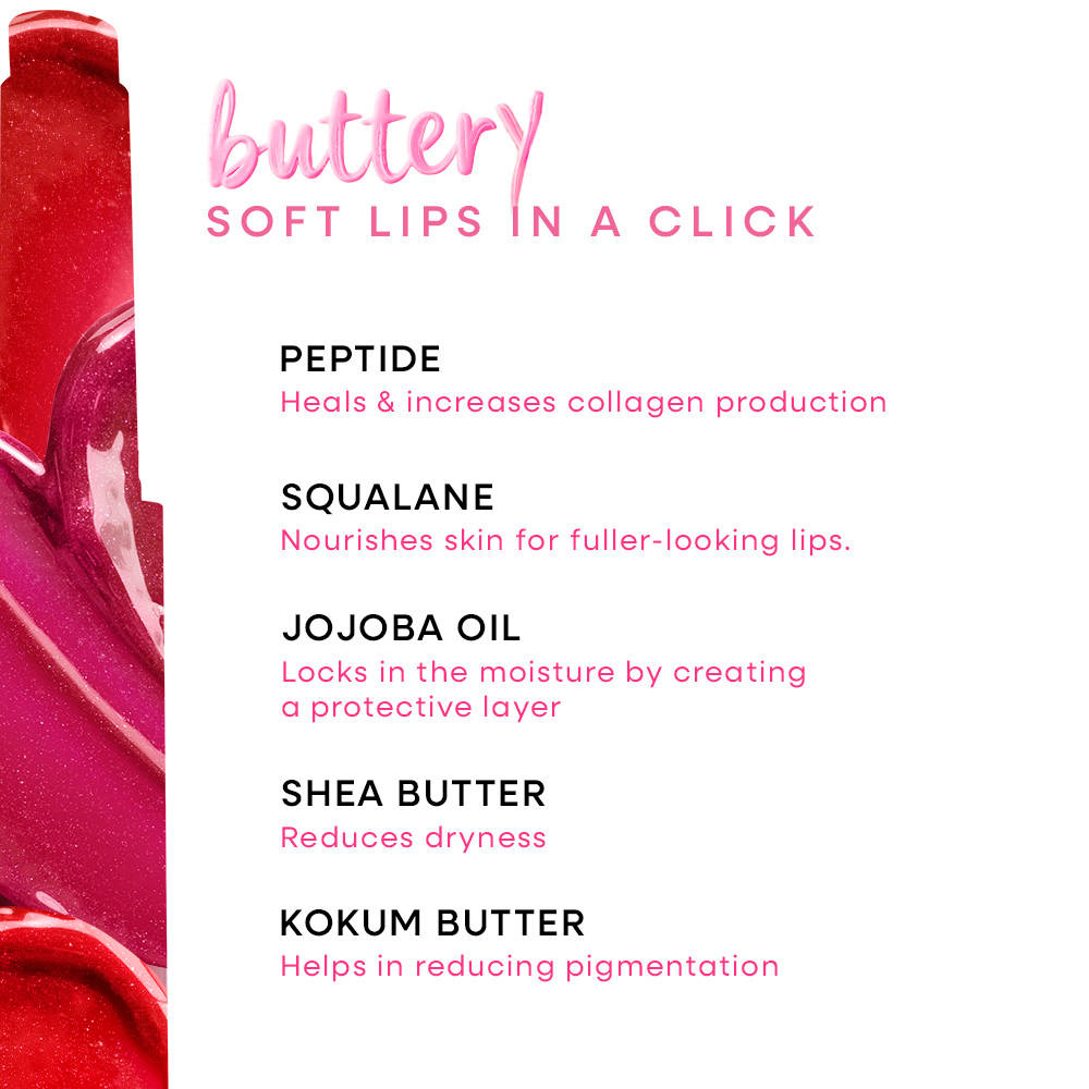Nykaa Cosmetics Everyday Blush & Balm Combo - Pigmented Blush Stick & Peptide Lip Balm