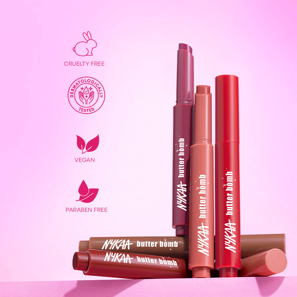 Nykaa Cosmetics Everyday Blush & Balm Combo - Pigmented Blush Stick & Peptide Lip Balm