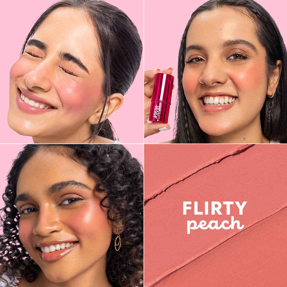 Nykaa Cosmetics Everyday Blush & Balm Combo - Pigmented Blush Stick & Peptide Lip Balm