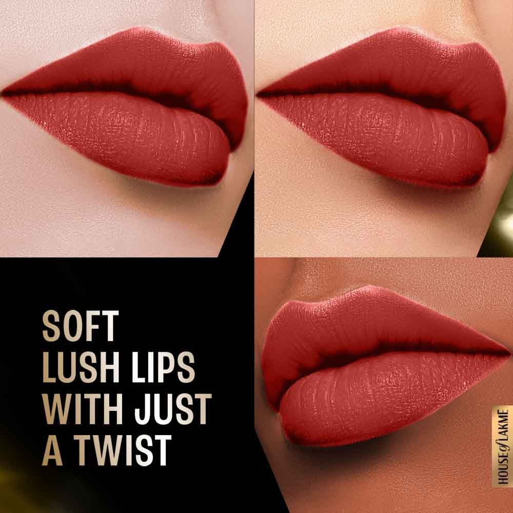 Lakme Forever Matte Lipstick, Made With French Rose Oil Extracts , Pink Date
