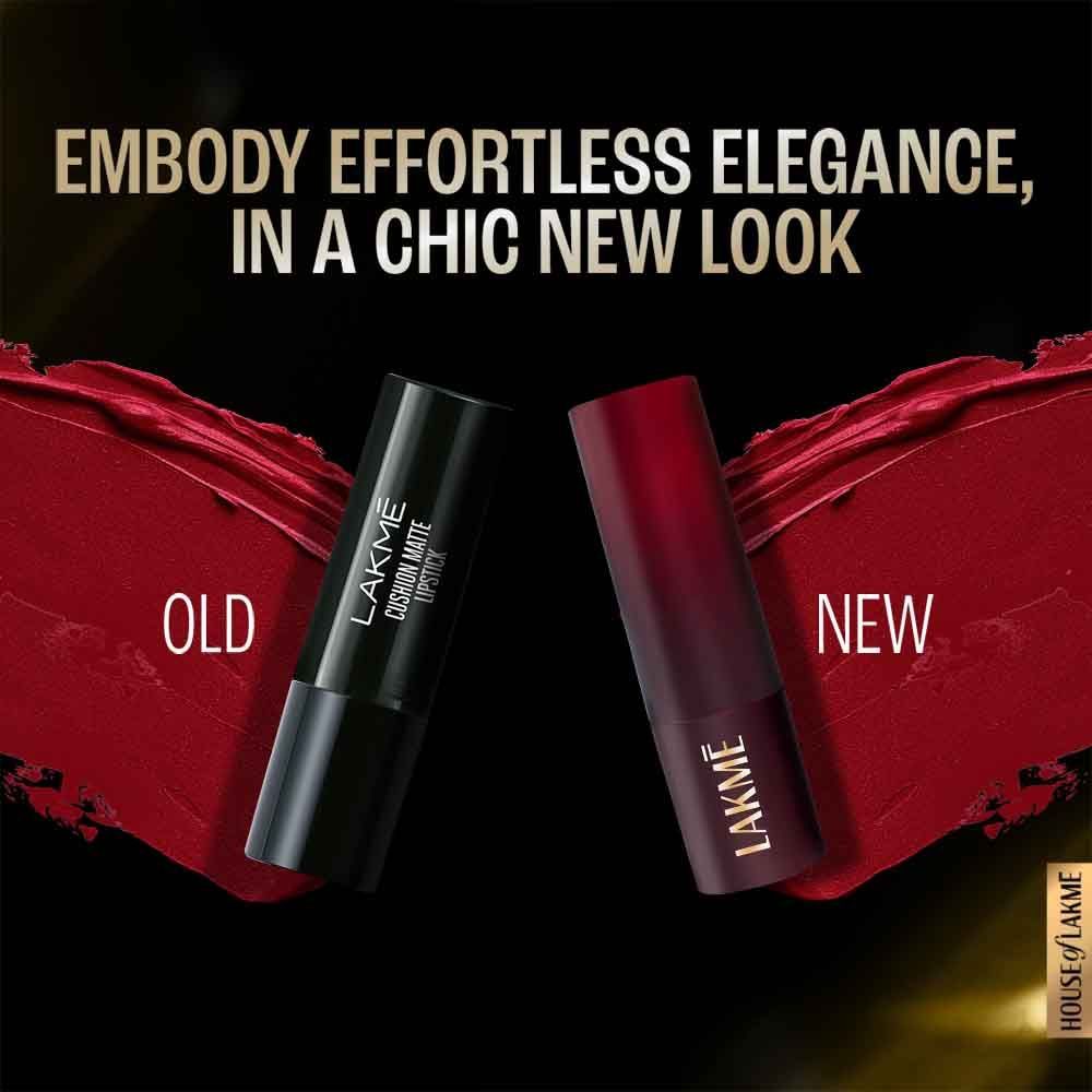 Lakme Forever Matte Lipstick, Made With French Rose Oil Extracts , Red Retro