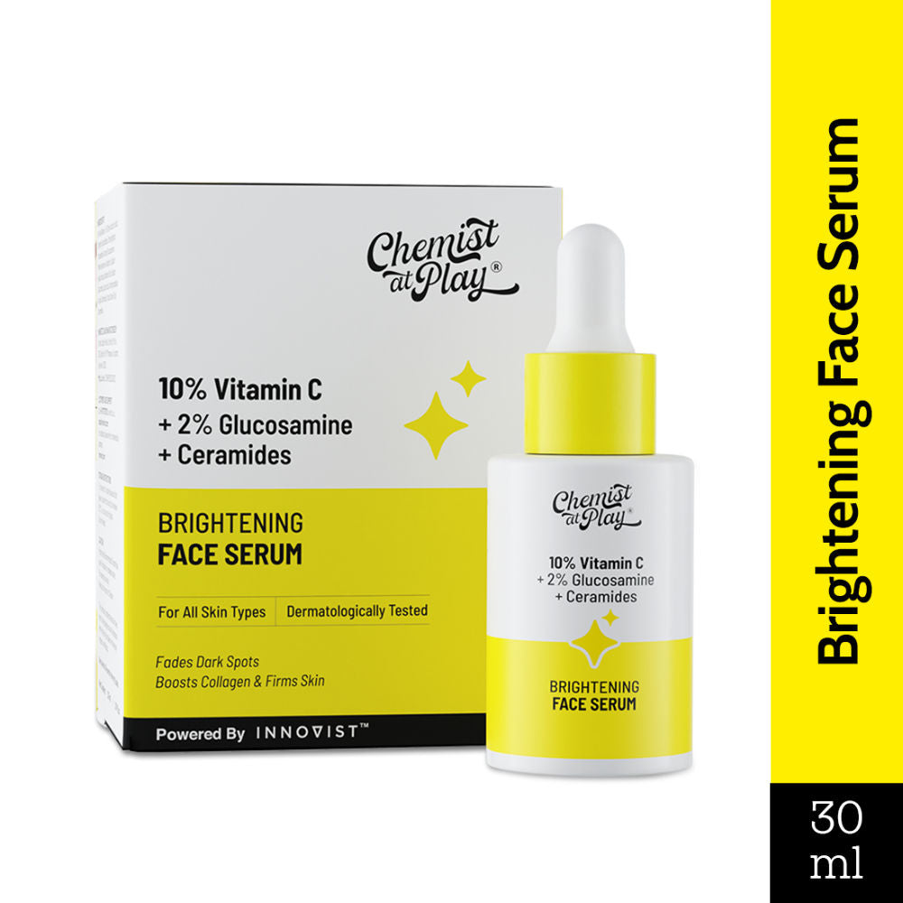 Chemist At Play 10% Vitamin C Face Serum |Brightens Skin |Treats Dark Spots & Hyperpigmentation (30ml)