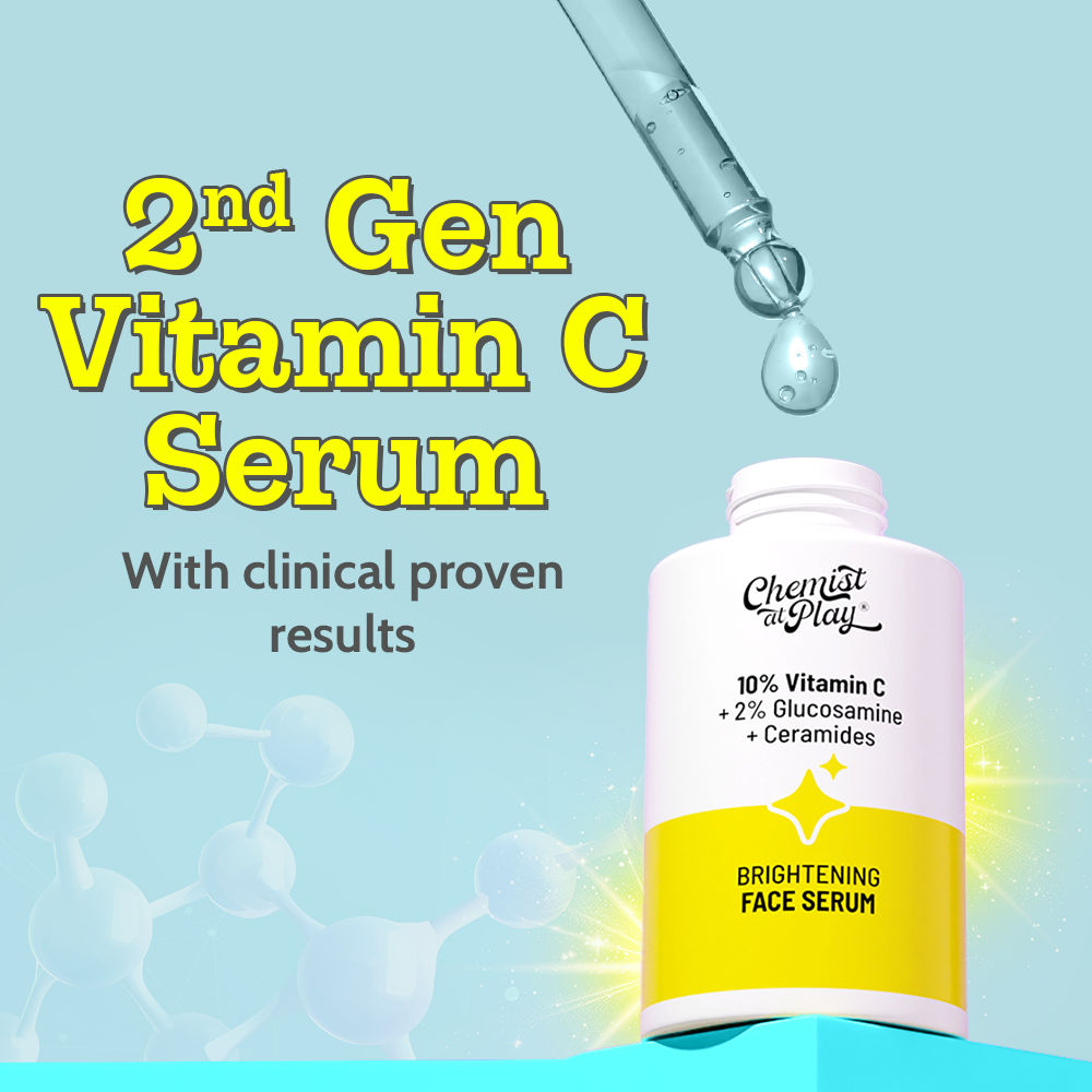 Chemist At Play 10% Vitamin C Face Serum |Brightens Skin |Treats Dark Spots & Hyperpigmentation (30ml)