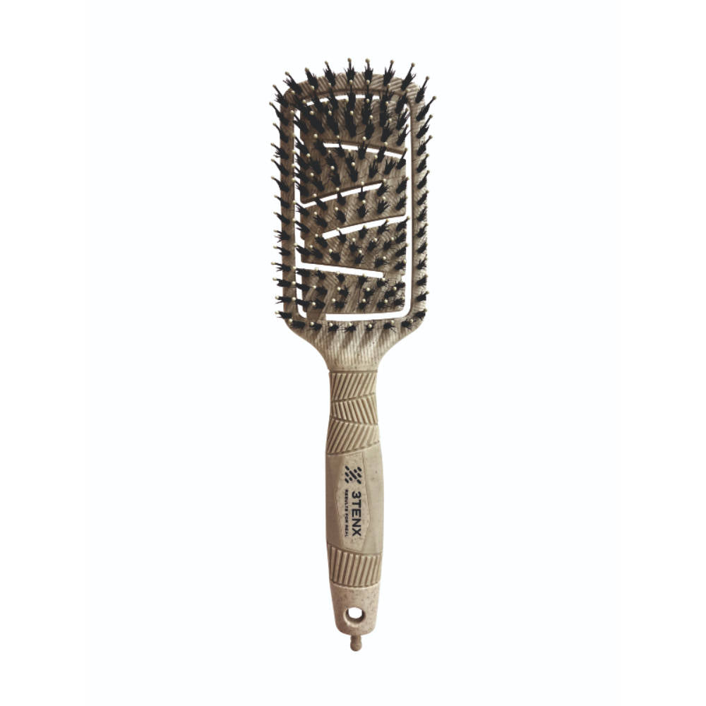 3TENX Ecoflex Pro Detangling Hair Brush for All Hair Types - Beige
