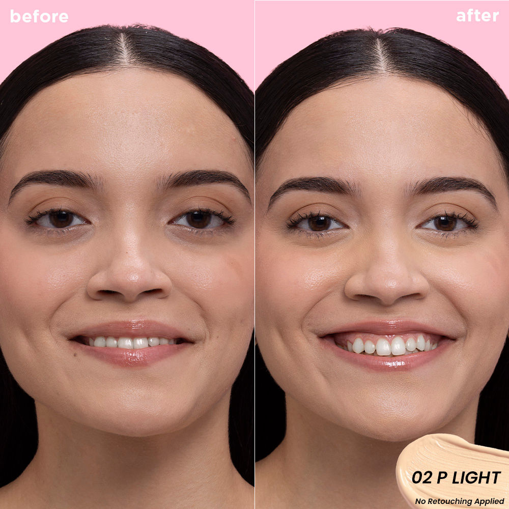 Nykaa Undercover Multi-Use Full Coverage Concealer-Hyaluronic Acid & Niacinamide 3ml 02P Cool