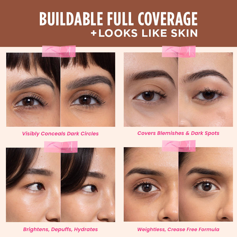 Nykaa Undercover Multi-Use Full Coverage Concealer With Hyaluronic Acid & Niacinamide