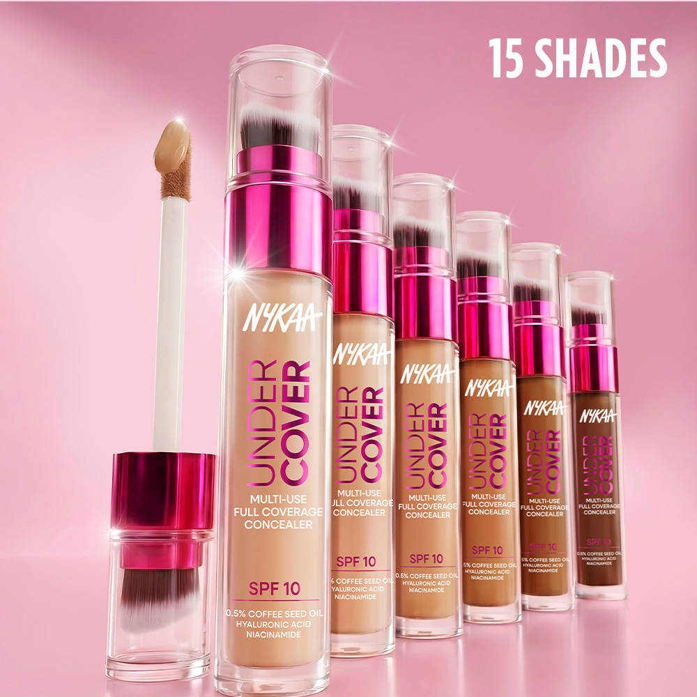 Nykaa Undercover Multi-Use Full Coverage Concealer With Hyaluronic Acid & Niacinamide