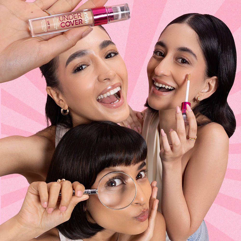 Nykaa Undercover Multi-Use Full Coverage Concealer With Hyaluronic Acid & Niacinamide
