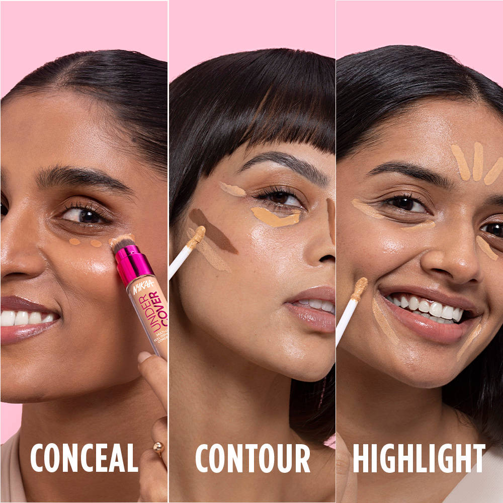 Nykaa Undercover Multi-Use Full Coverage Concealer With Hyaluronic Acid & Niacinamide