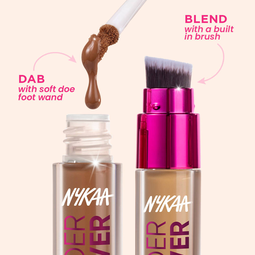 Nykaa Undercover Multi-Use Full Coverage Concealer With Hyaluronic Acid & Niacinamide