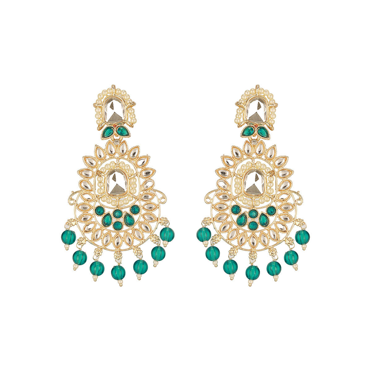 Aatmana Multi-Color Cubic Zirconia Studded Earrings (Pack of 2)