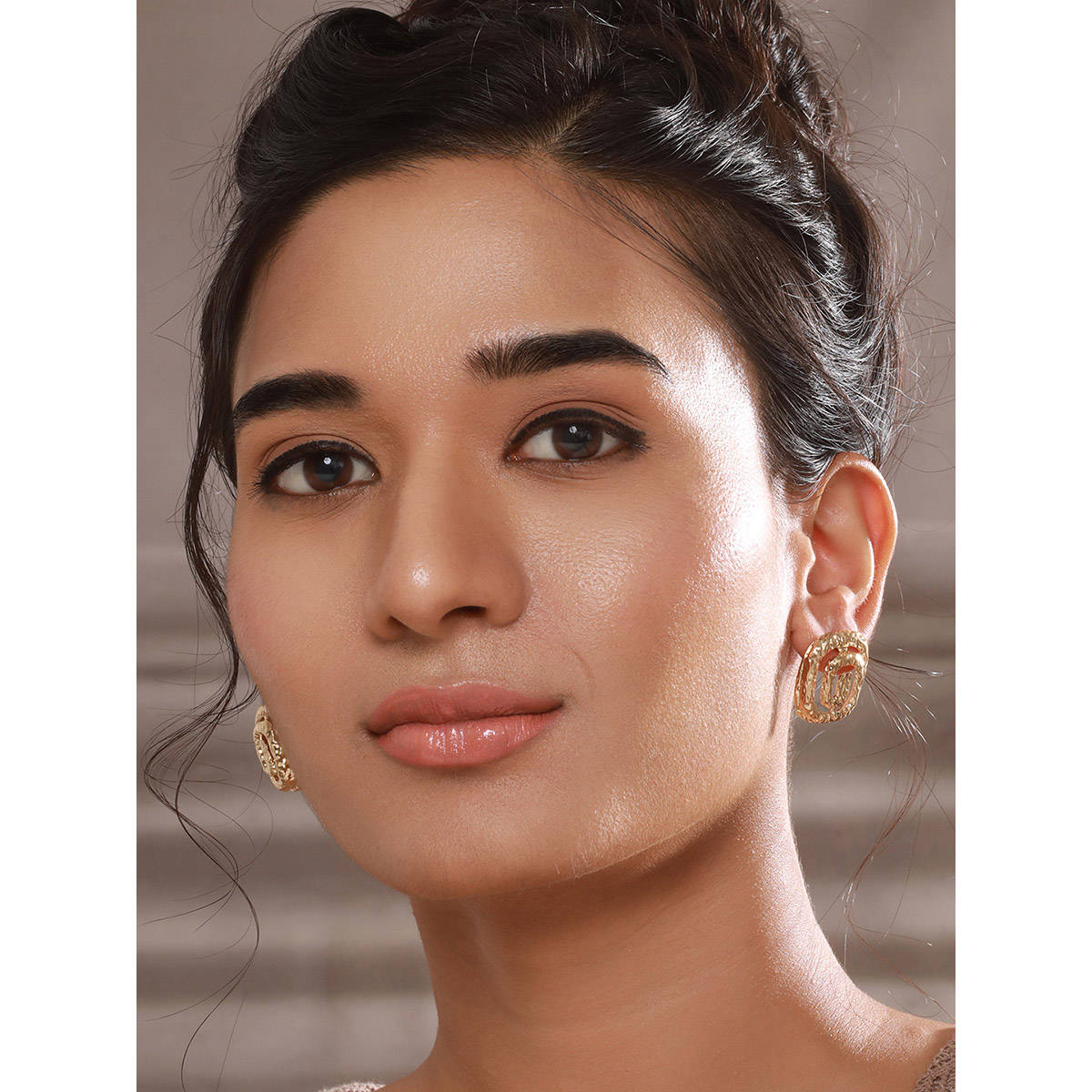 Aatmana Gold-Plated Pearl Earrings (Pack of 2)