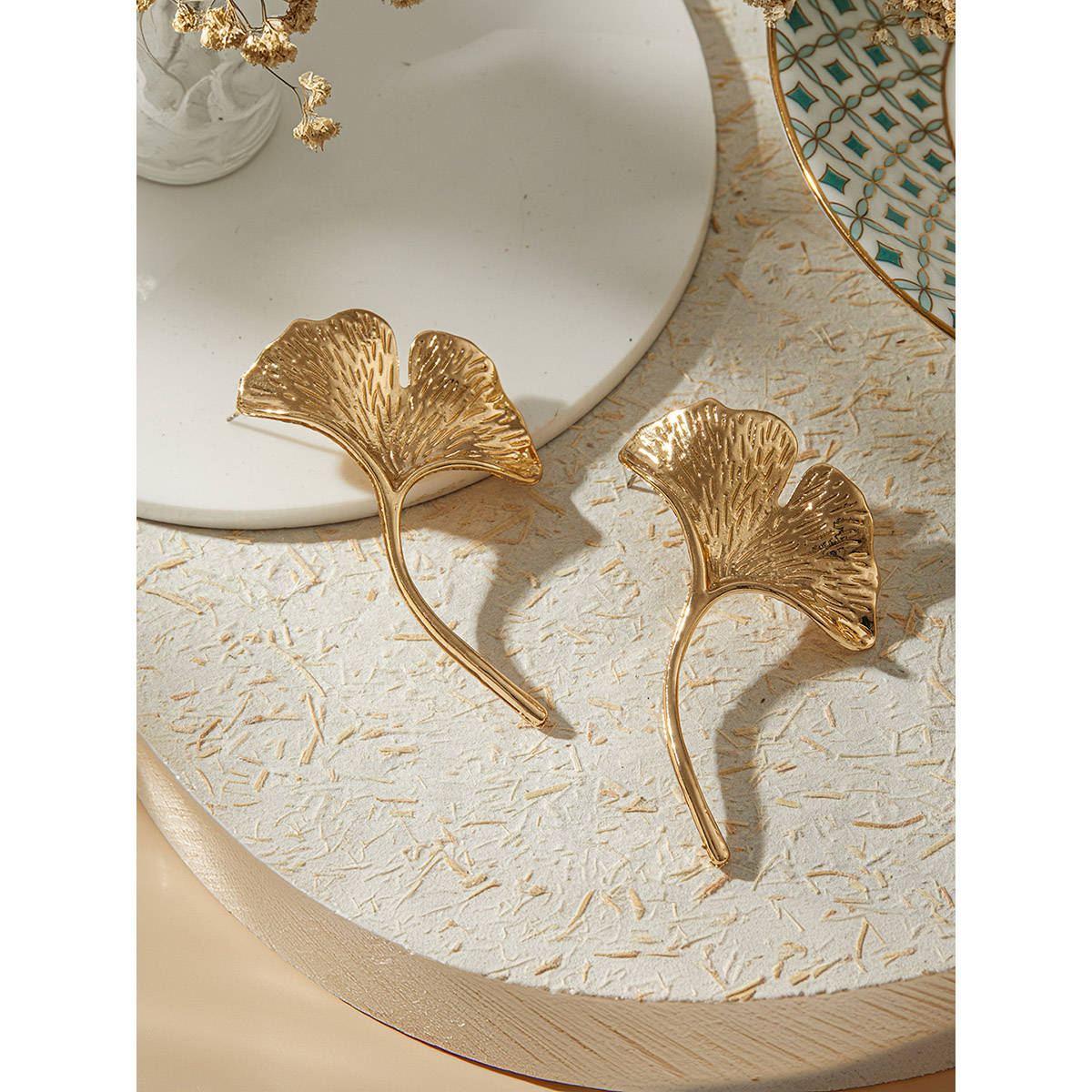 Aatmana Gold Plated Floral Drop Earrings