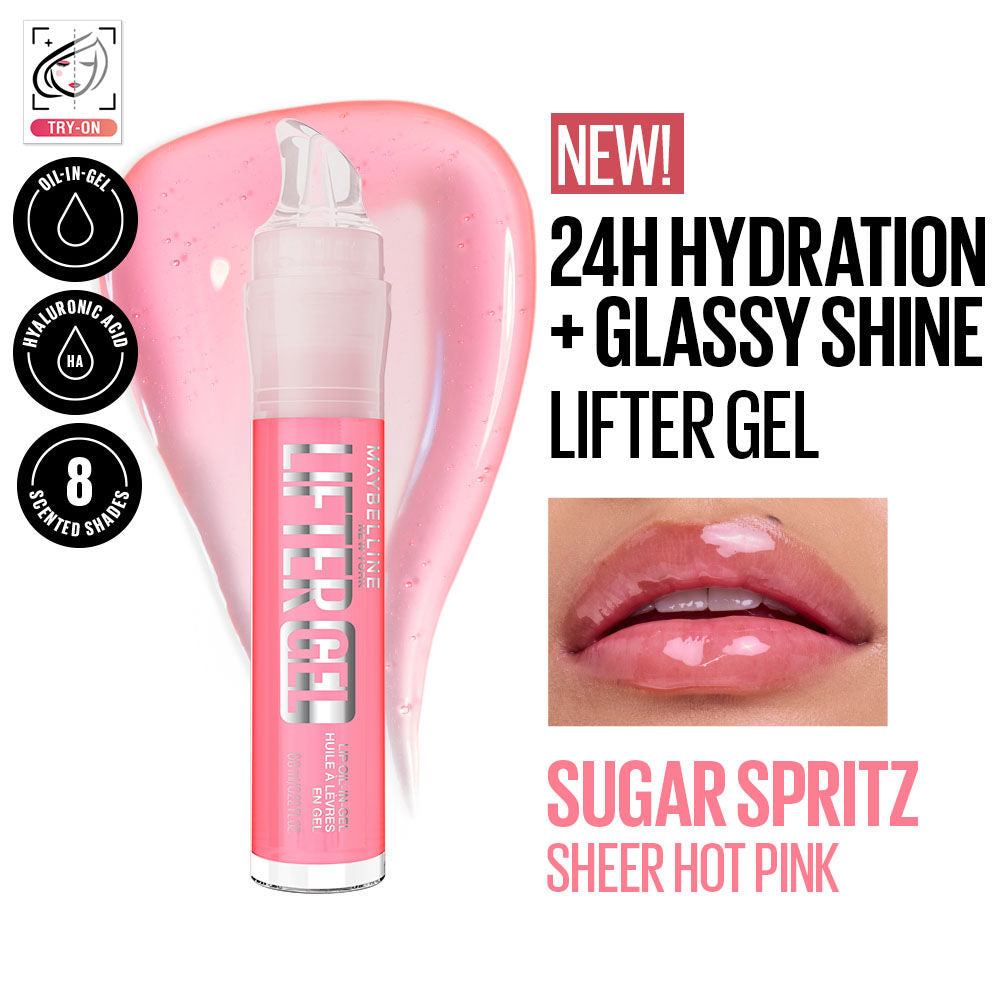 Maybelline New York Lifter Gel Lip Oil In Gel - Sugar Spritz (6.6ml)