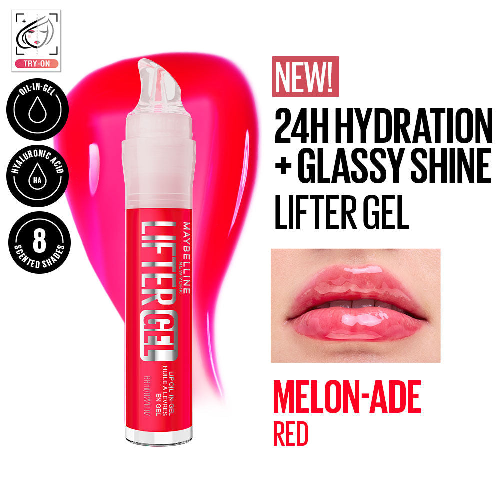Maybelline New York Lifter Gel Lip Oil In Gel - Melonade (6.6ml)