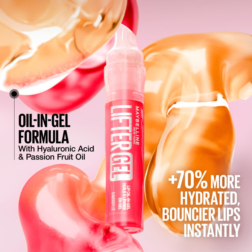 Maybelline New York Lifter Gel Lip Oil In Gel - Melonade (6.6ml)
