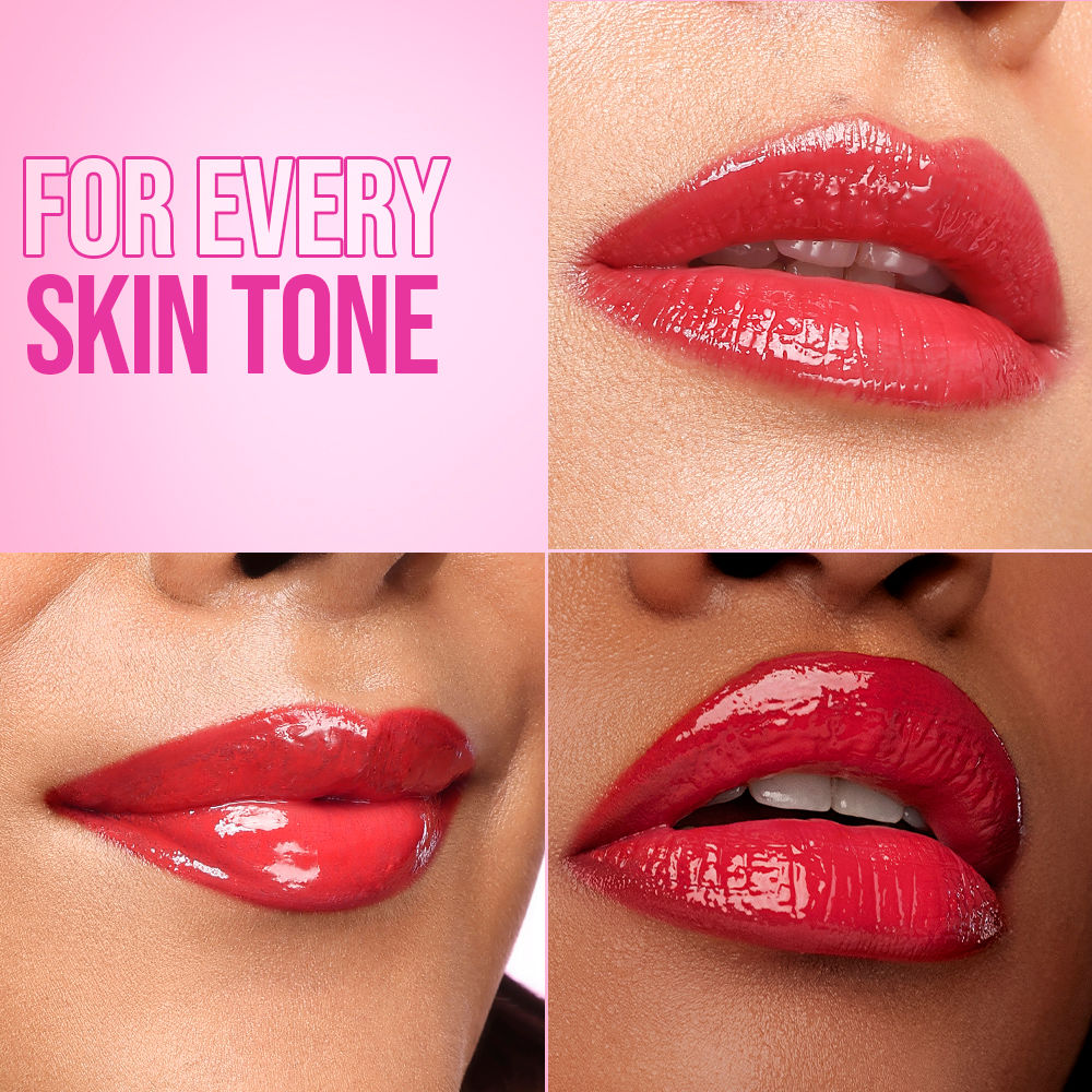 Nykaa Lip Glaze High Shine and Pigment Lip Gloss Oil Lip Glaze - Cherry Custard