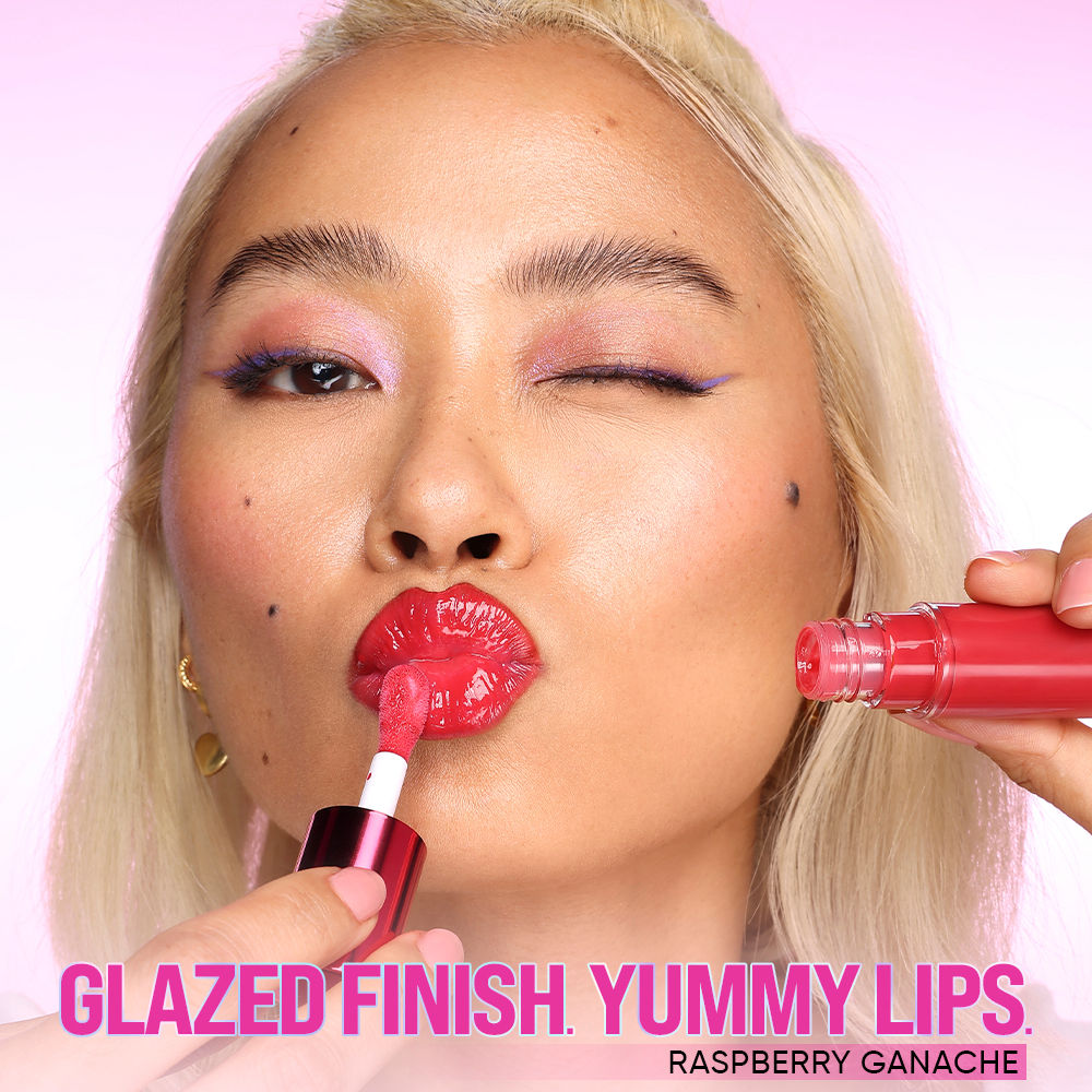 Nykaa Lip Glaze High Shine and Pigment Lip Gloss Oil Lip Glaze - Cherry Custard