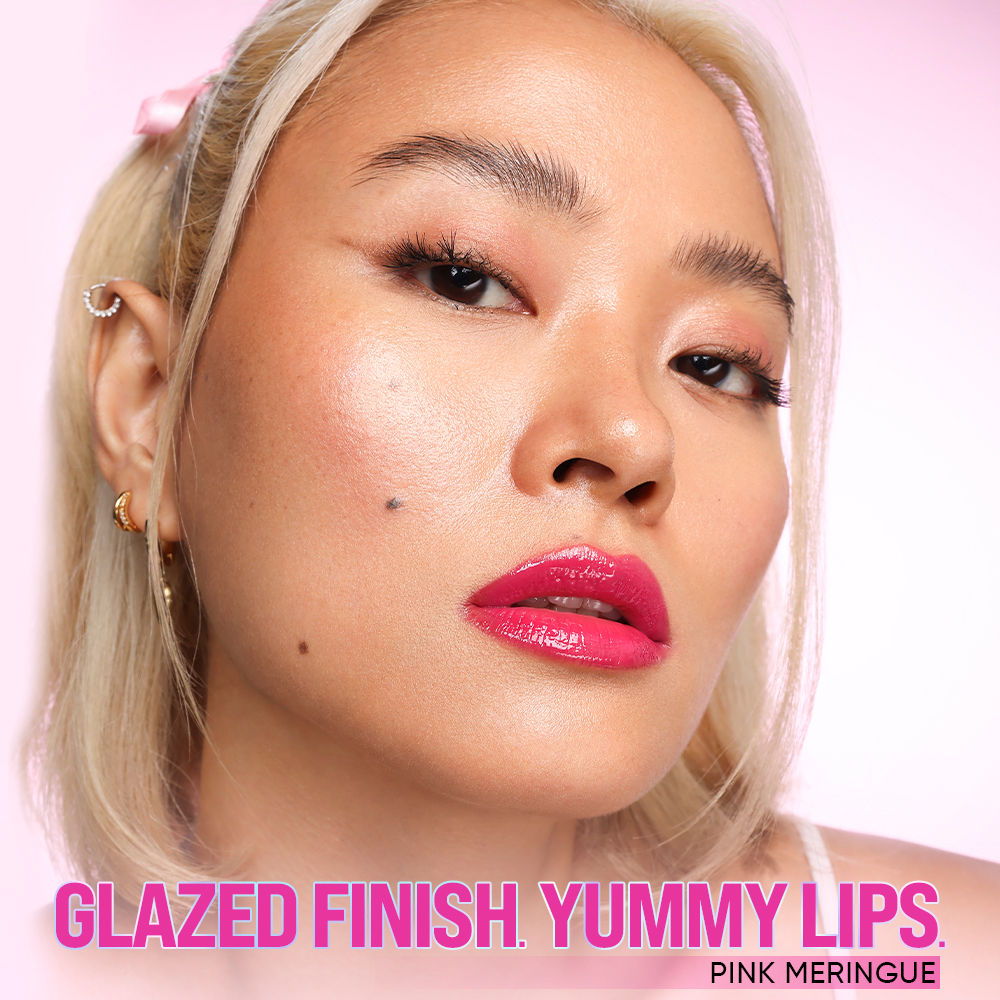 Nykaa Lip Glaze High Shine and Pigment Lip Gloss Oil Lip Glaze - Pink Meringue