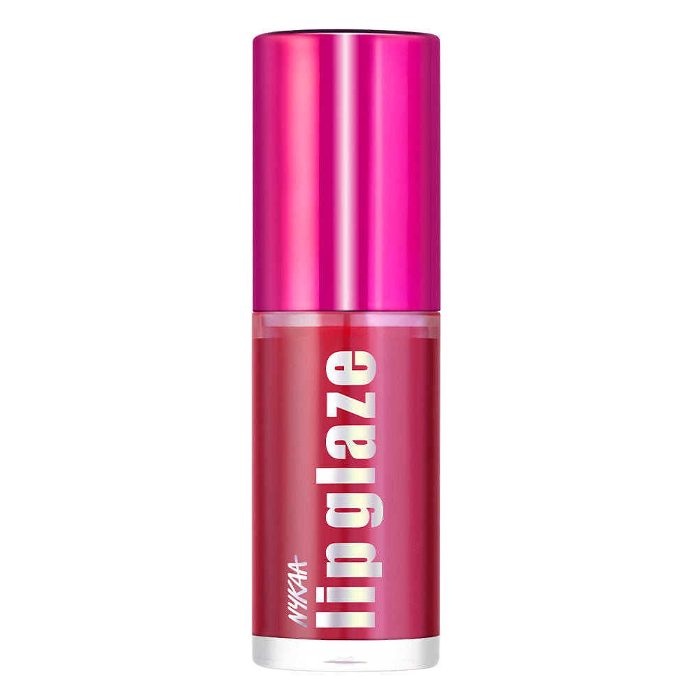 Nykaa Lip Glaze High Shine and Pigment Lip Gloss Oil Lip Glaze - Raspberry Ganache