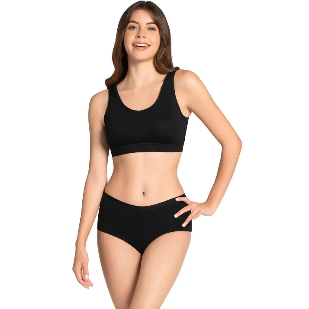 AMANTE BRA78901 All Day at Home Bra BLACK / S