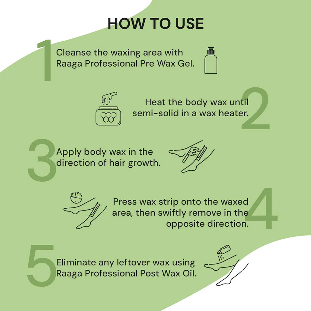 Raaga Professional Liposoluble Wax Green Apple(800gm)