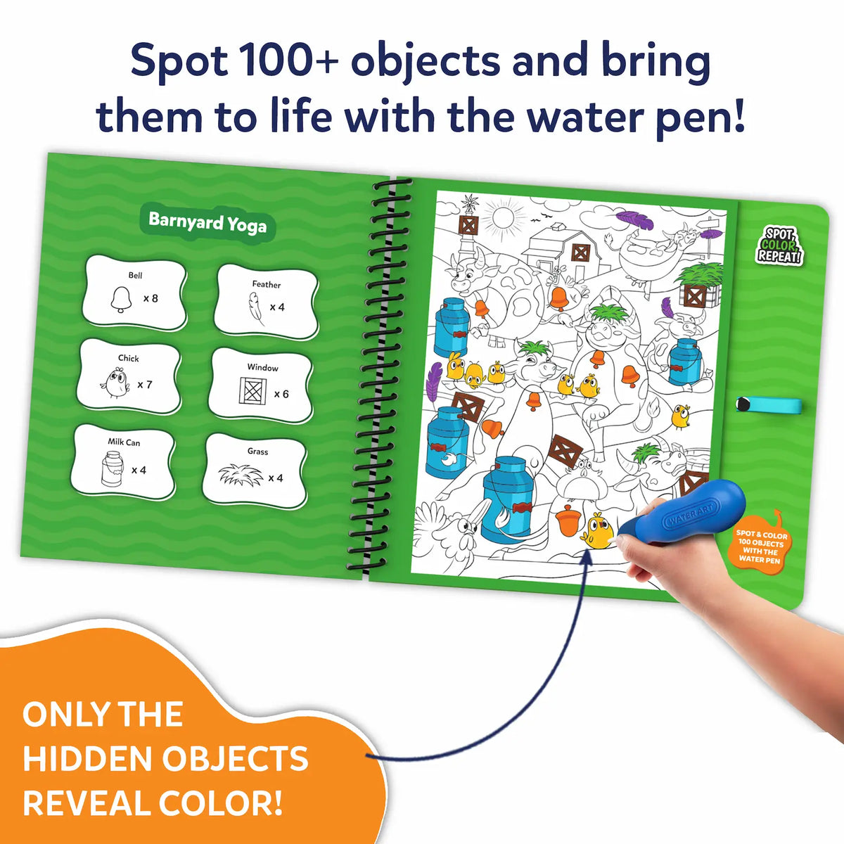 Skillmatics Water Spotter: Animals At Play | Reusable Search & Find Book (ages 4-8)