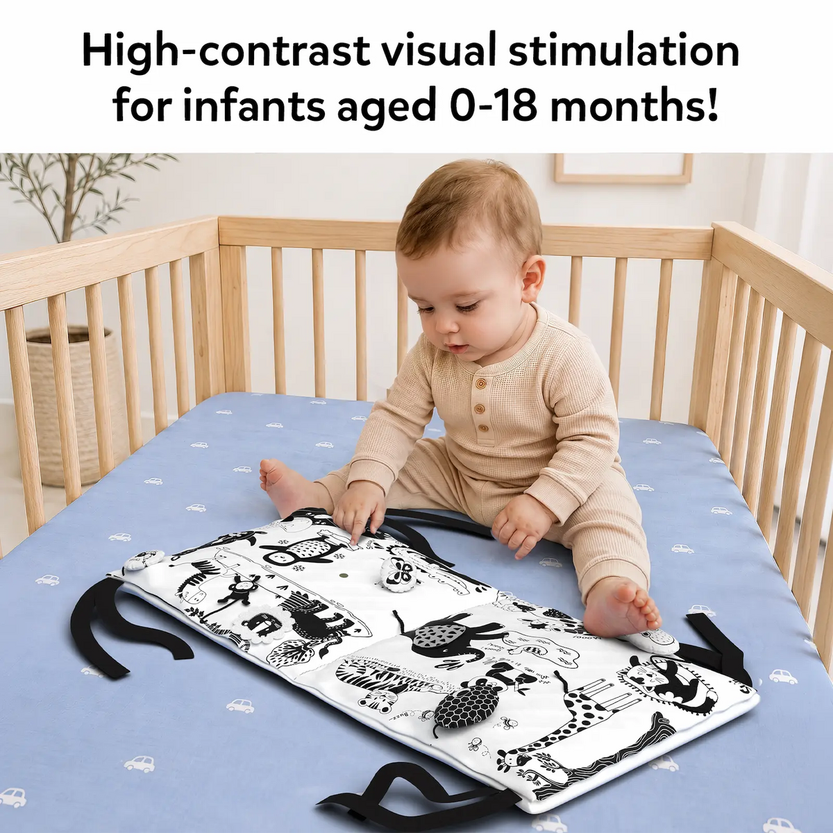 Skillmatics High Contrast Sensory Cloth Mat (0-18 months)