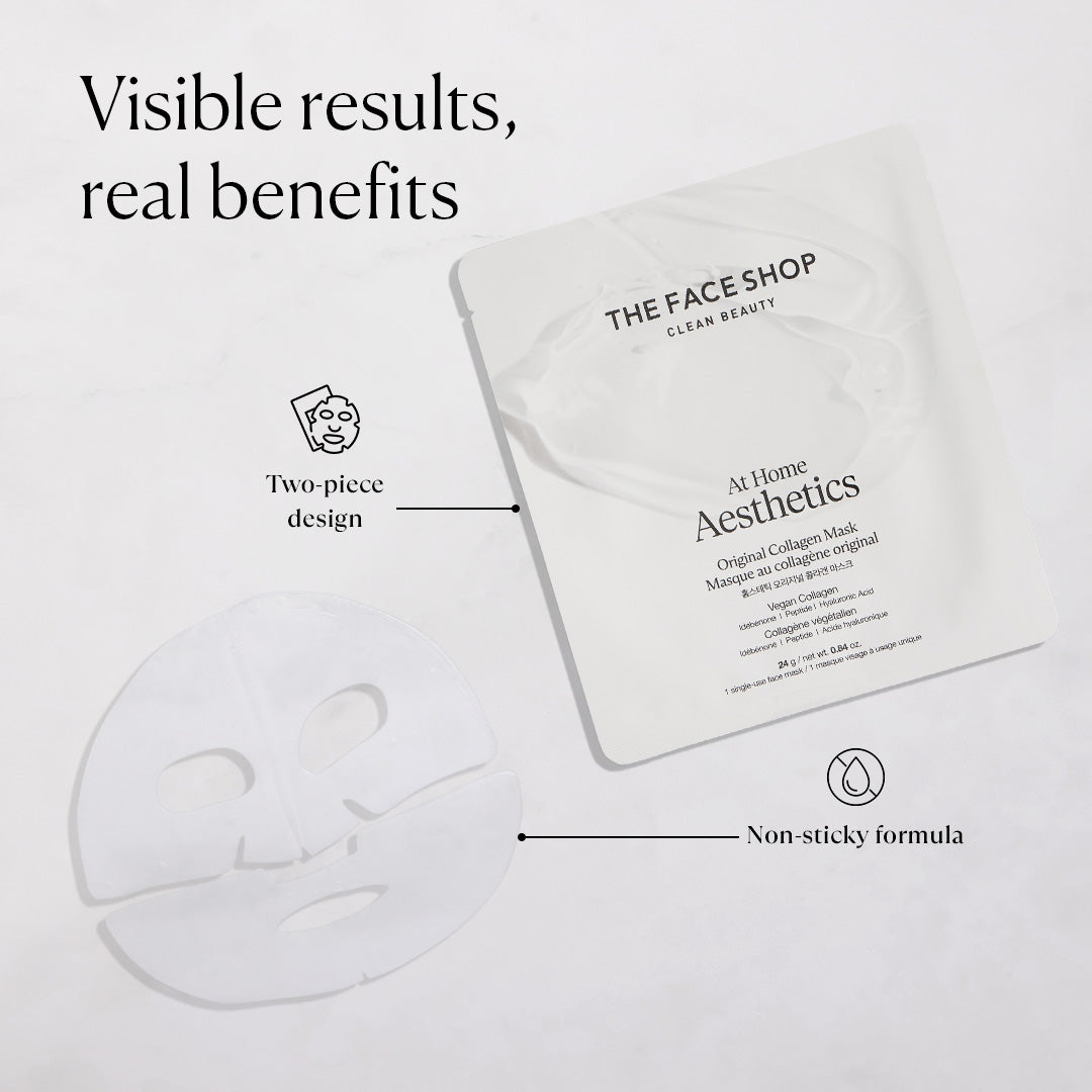 The Face Shop Original Collagen Face Mask with Vegan Collagen & Peptide Complex 24g