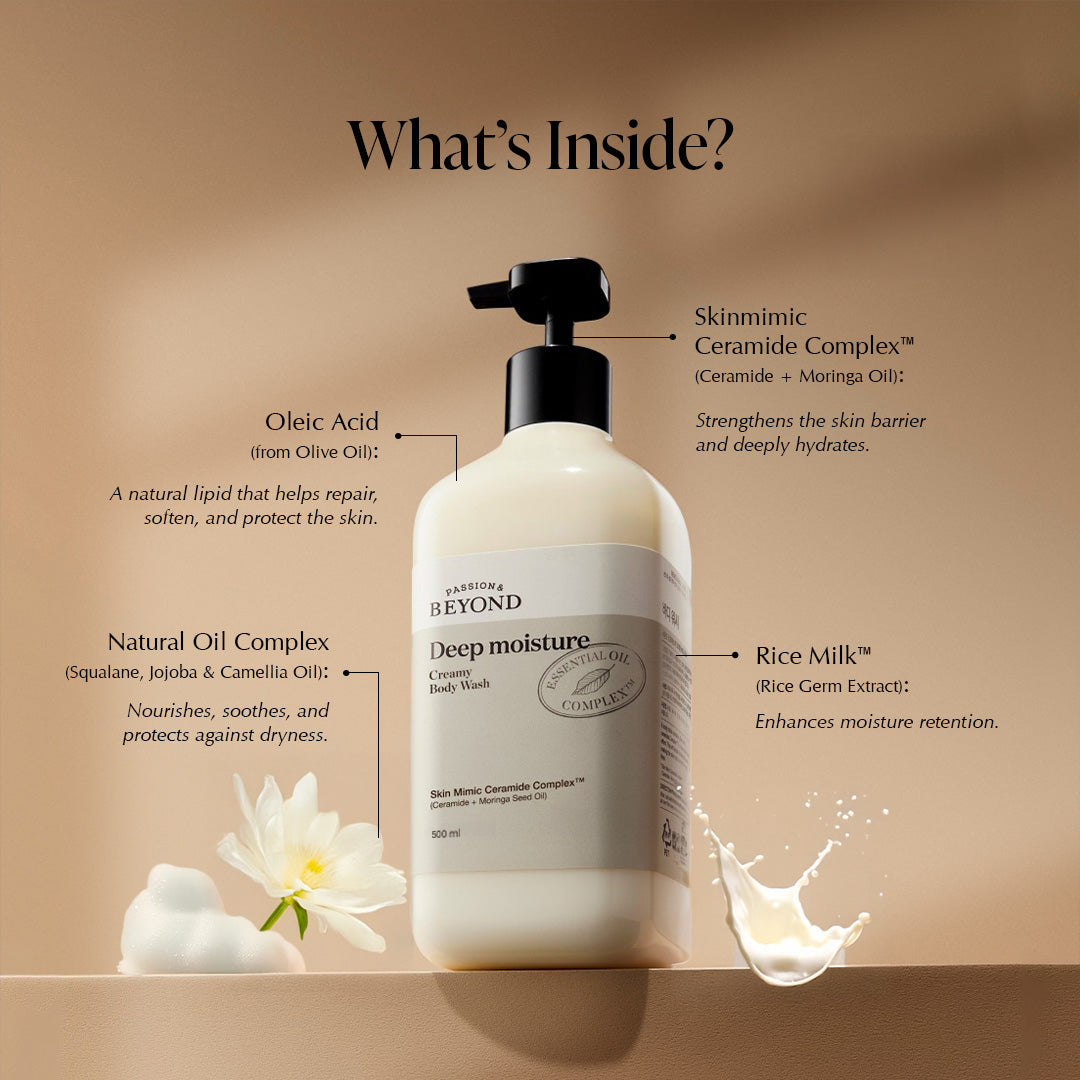belif Ceramide Infused Body Wash, For Restoring Skin Barrier & Deep Nourishment 500ml