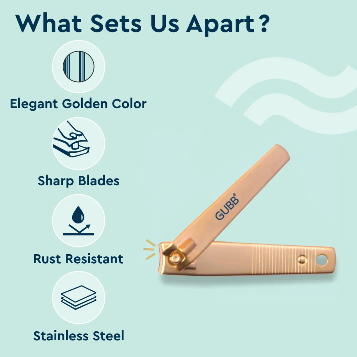 Gubb Nail Clipper Gold