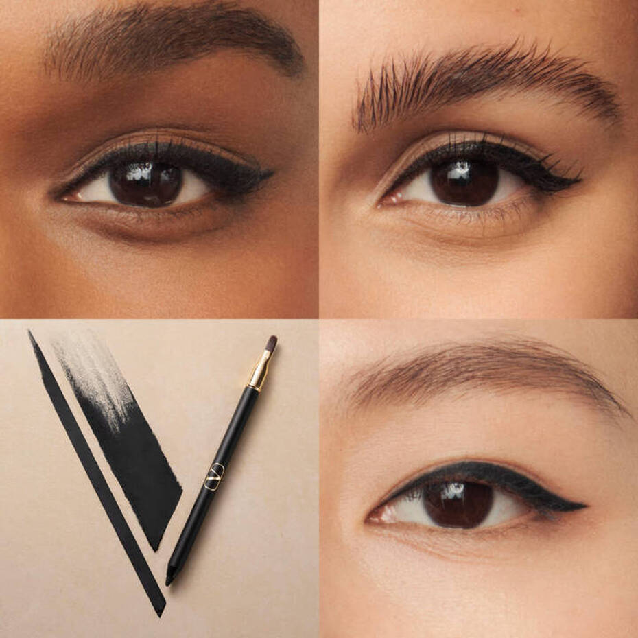 VALENTINO Colorgraph Eyeliner & Blending Brush 1.2g BROWN FONDANT