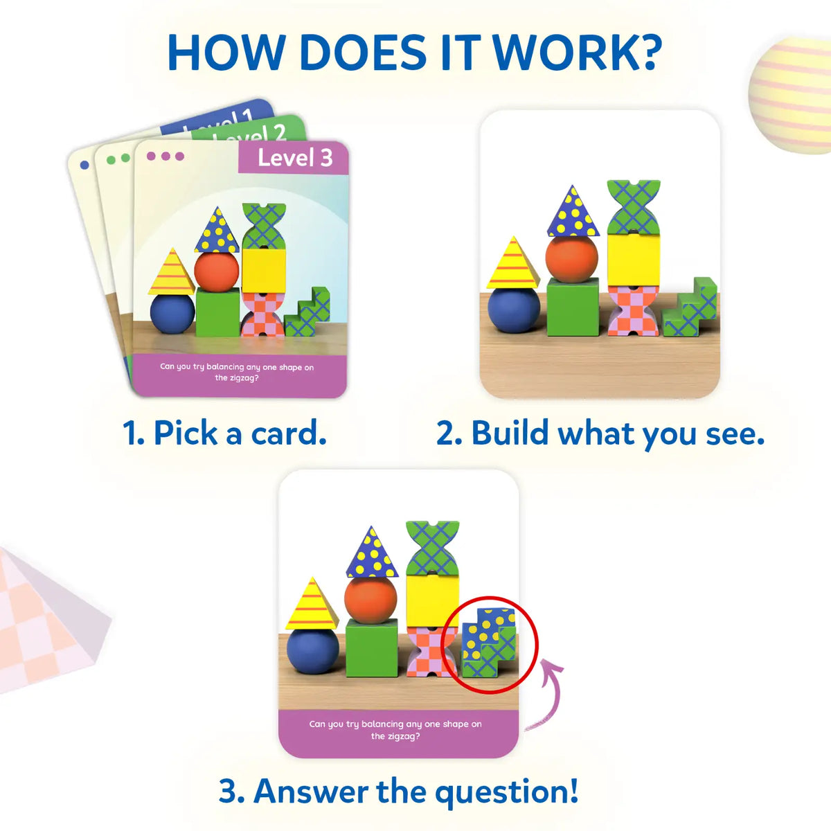 Skillmatics Brain Blocks | 3D Early STEM Building Blocks for Kids | Gifts for Ages 4-7