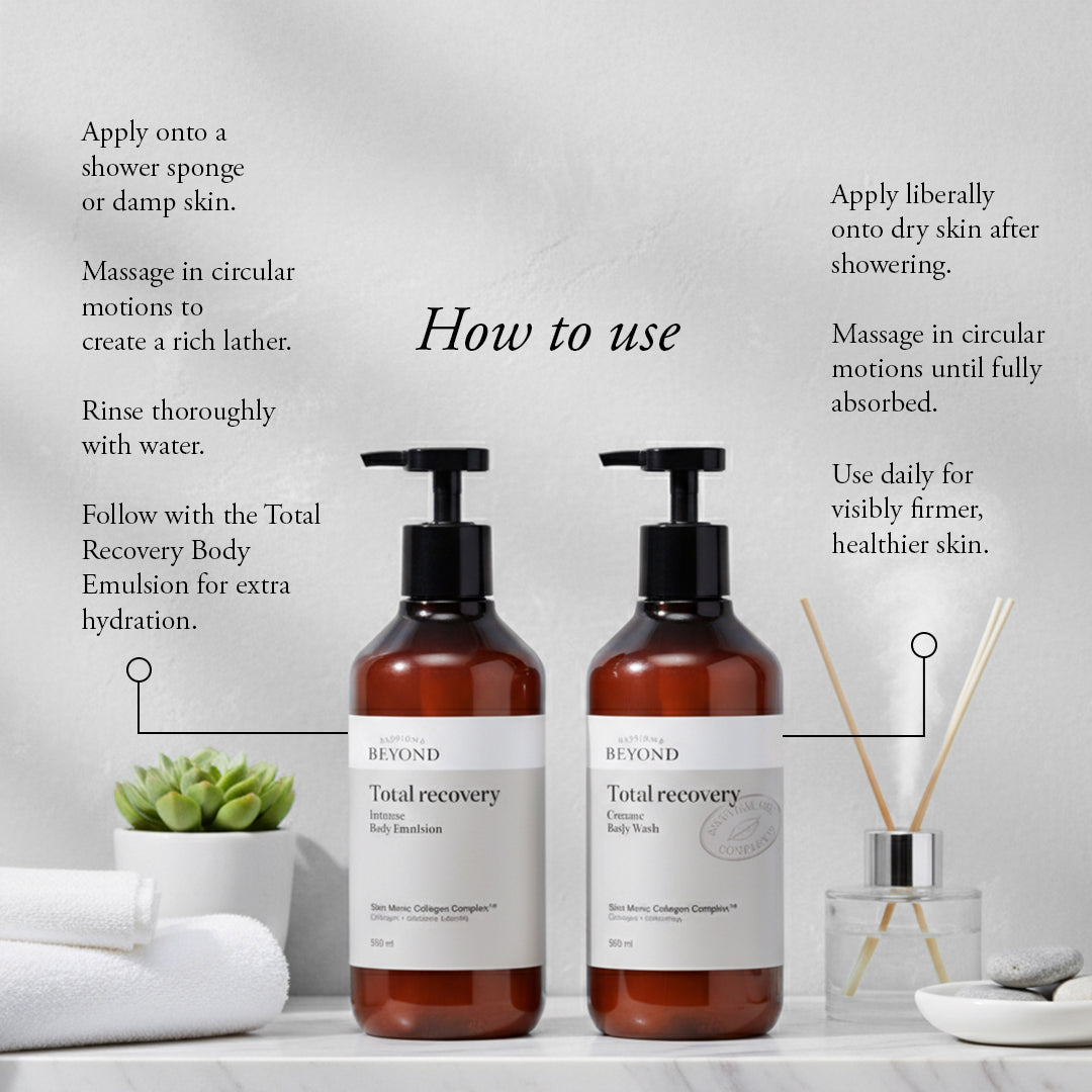 belif India Luxury Collagen Bath & Body Care Set, Body Wash & Lotion for Deep Hydration & Anti-aging Skin